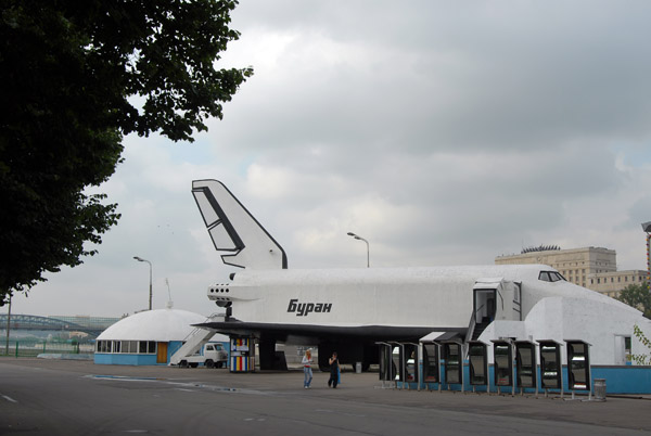 Life-size mockup of the Soviet space shuttle Buran
