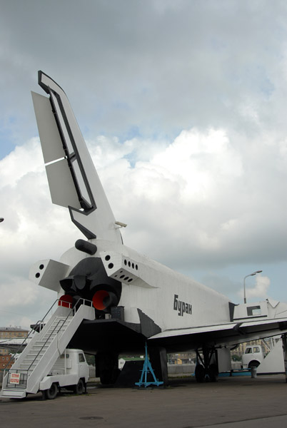 The space shuttle mockup of the Buran in Gorky Park