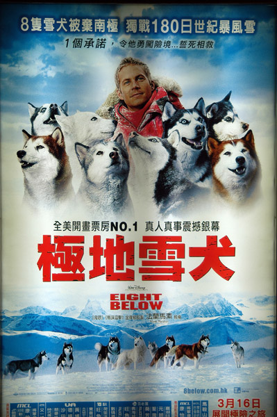 Hong Kong movie poster - Eight Below