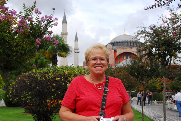 Mom in Istanbul in September 2006 on a short stop with me between Bucharest and Dubai