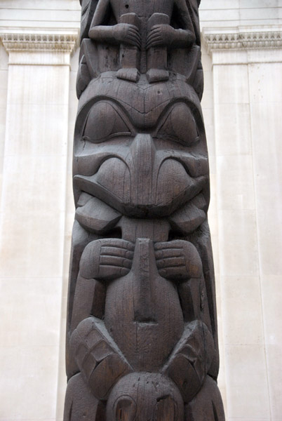 Totem Pole in the Great Court of the British Museum