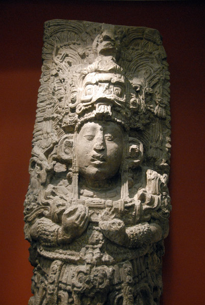 Cast of Stela from the Great Plaza, Copan, Honduras 400-850 AD