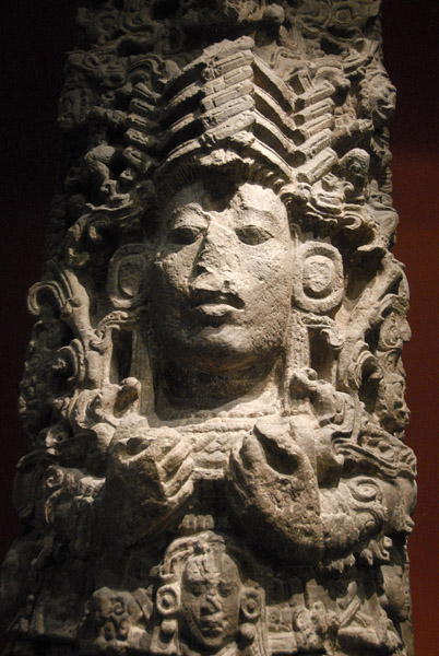 Cast of Stela A from the Great Plaza, Copan, Honduras 400-850 AD