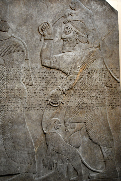 Tribute-bearers on the façade of the throne room, Nimrud (northwest palace)