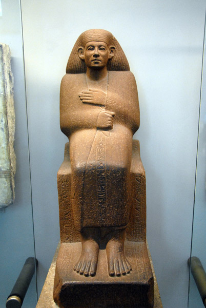 Quartzite statue of Ankhrekhu, 12th Dynasty, ca 1850 BC