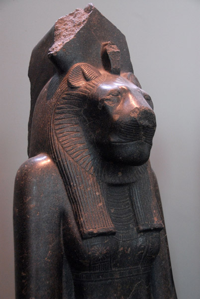 The lion-headed goddess Sakhmet, 18th Dynasty, ca 1400 BC, Thebes (Temple of Mut)