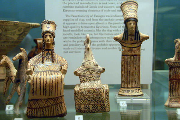 Terracotta goddesses, Boeotia 600-550 BC