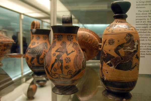 Collection of black-figured pottery from Athens ca 600 BC, British Museum