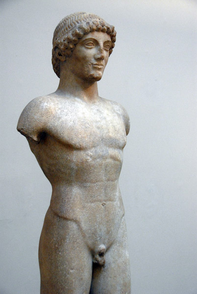 Idealized youth (Kouros) 6th Century BC