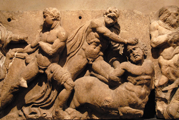 The Bassae Sculptures - Lapiths Fight Centaurs