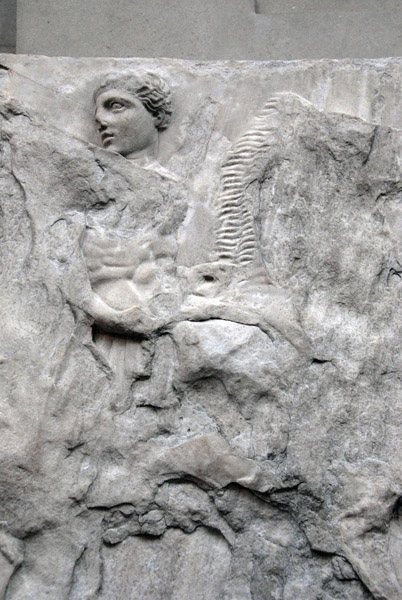 Figure 13 of the Horseman of the South Frieze V of the Parthenon glancing back