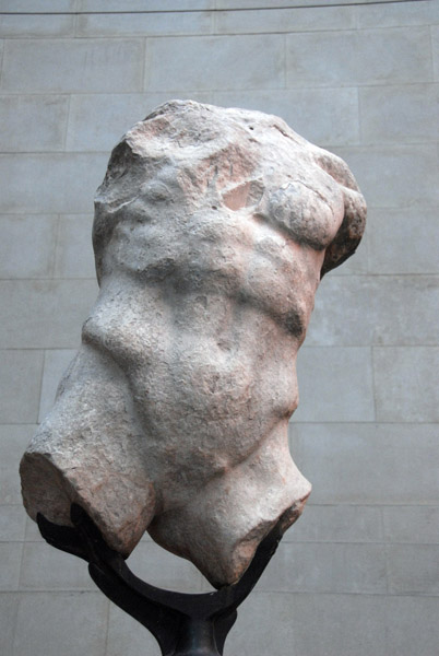 Figure from the Parthenon West Pediment thought to represent Hermes, Elgin Marbles