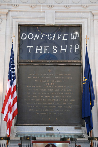 Don't Give Up the Ship - dying command of James Lawrence on the USS Chesapeake in 1813