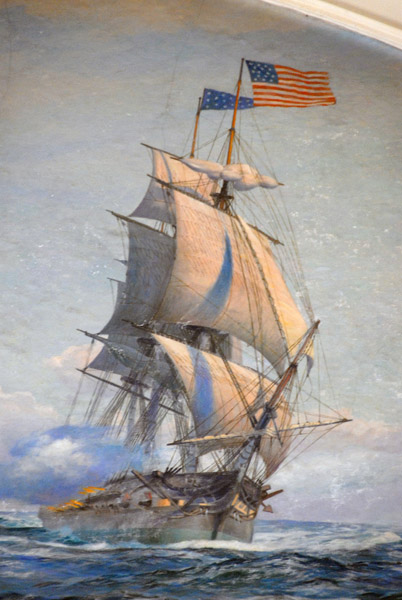 USS Constellation flying the Star Spangled Banner, 1799