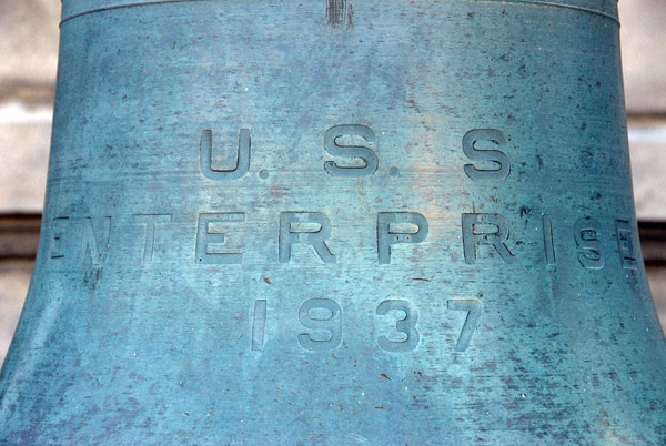Ships bell of the USS Enterprise (1937) US Naval Academy