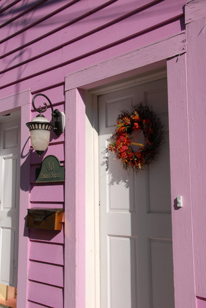 Pink house at 40 Pinkney Street, Annapolis