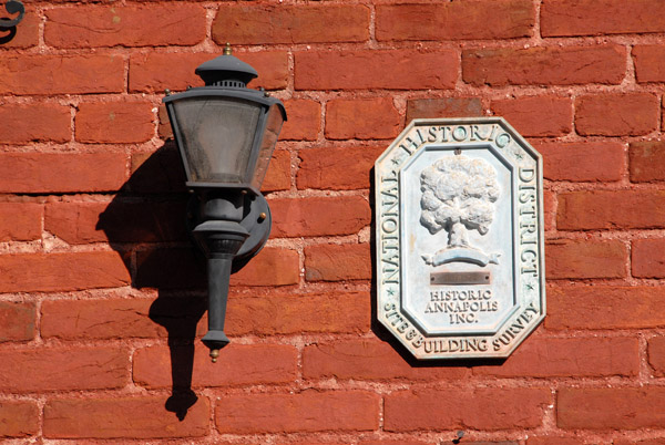 Annapolis National Historic District marker