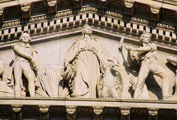 Progress of Civilization pediment sculpture of the U.S. Senate