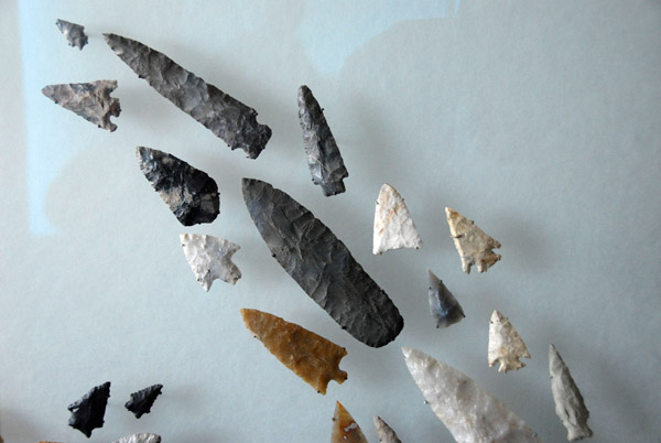 Stone arrowheads, National Museum of the American Indian