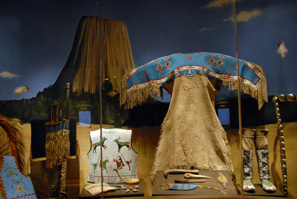 Lakota clothing items with Devil's Tower, National Museum of the American Indian