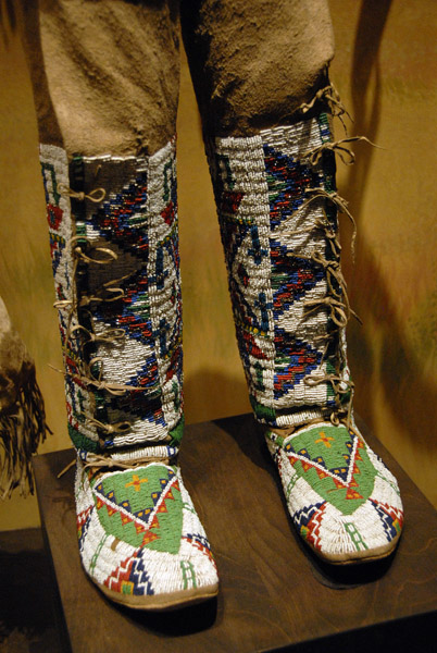 Lakota woman's legging moccasins (Teton/Western Sioux)