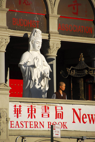 Buddhist temple with nun, Chinatown