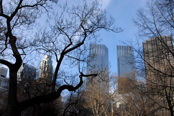 Central Park with the Time Warner Center