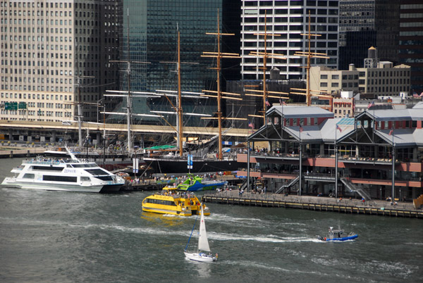 South Street Seaport from the Brooklyn Bridge