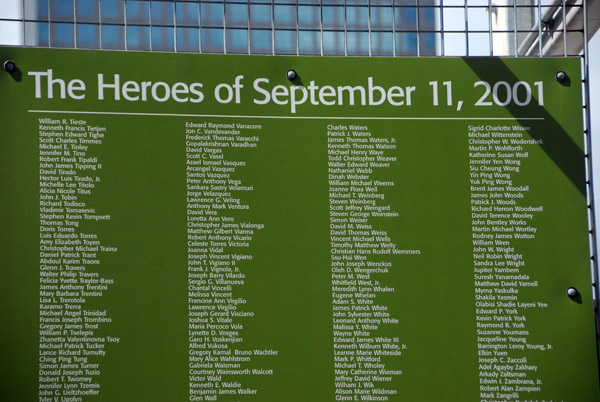 The Heroes of September 11, 2001,