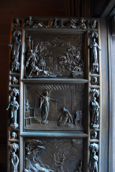 Bronze door of Trinity Church - Revelation
