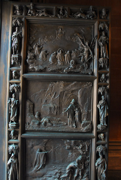 Bronze door of Trinity Church - Revelation
