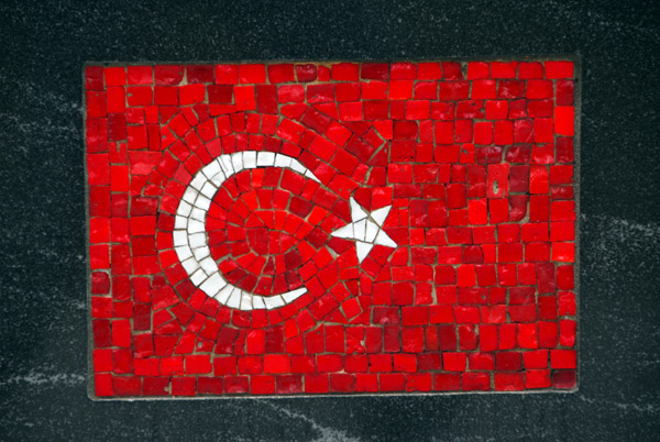 Battery Park Korean War Memorial mosaic - Turkish flag