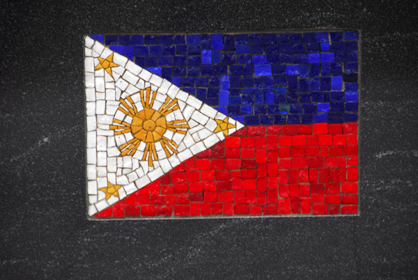 Battery Park Korean War Memorial mosaic - Philippines flag