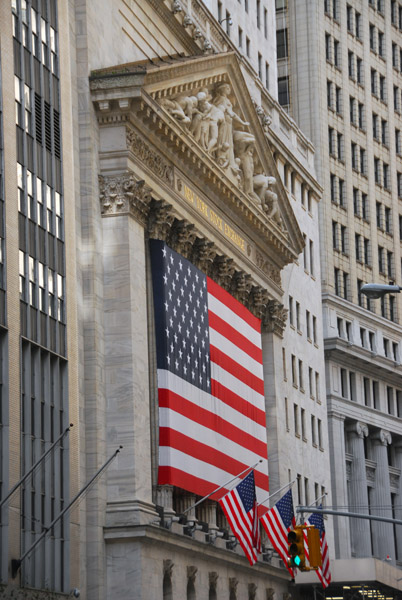 The New York Stock Exchange from Broad Street