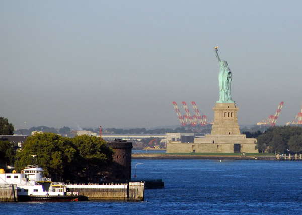 Statue of Liberty and part of Governor's Island