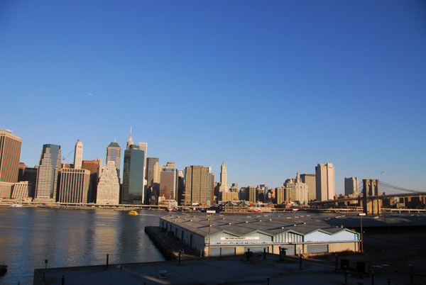 Looking across the East River at Manhattan