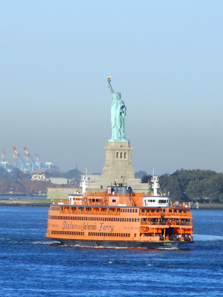 Staten Island Ferry and Statue of Liberty