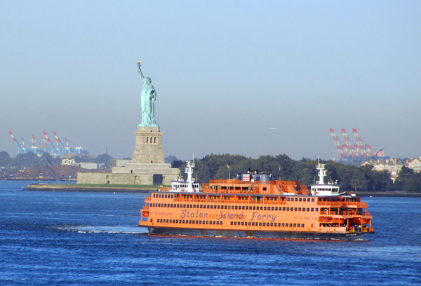 Staten Island Ferry and Statue of Liberty