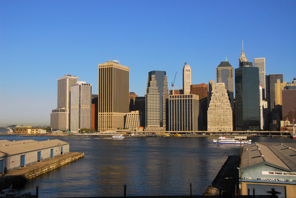 Looking across the East River at Manhattan