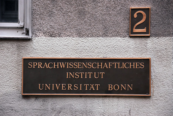 Sprachwissenschaftliches Institut Universitt Bonn