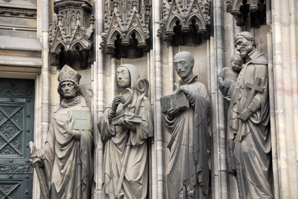 Statues of saints, north portal, Klner Dom