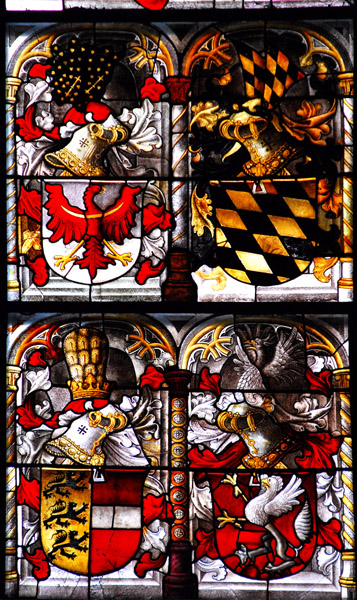 Armorial badges of the donors of the Dreiknigenfenster