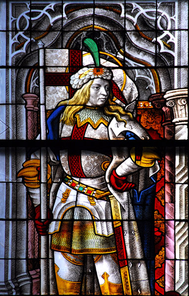 St. George, Patron saint of Cologne, Geburt Christi-Fenster, 1507
