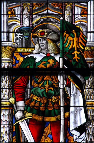 St. Gregorius Maurus, Patron saint of Cologne, Geburt Christi-Fenster, 1507