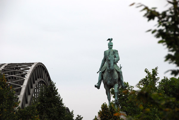Hohenzollernbrcke and equestrian statue of Kaiser Wilhelm II, Cologne