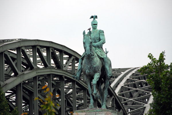Kaiser Wilhelm II & Hohenzollernbrücke, Köln