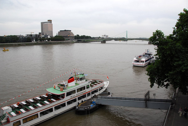 Rhein River from the Cologne railway bridge