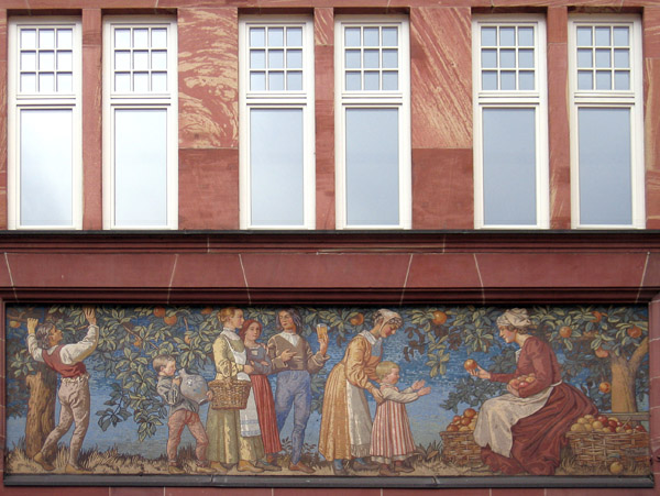 Mosaic in the Rathaus courtyard, Frankfurt