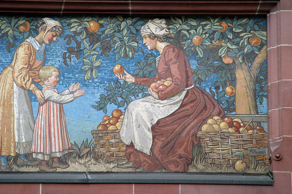 Mosaic in the Rathaus courtyard, Frankfurt