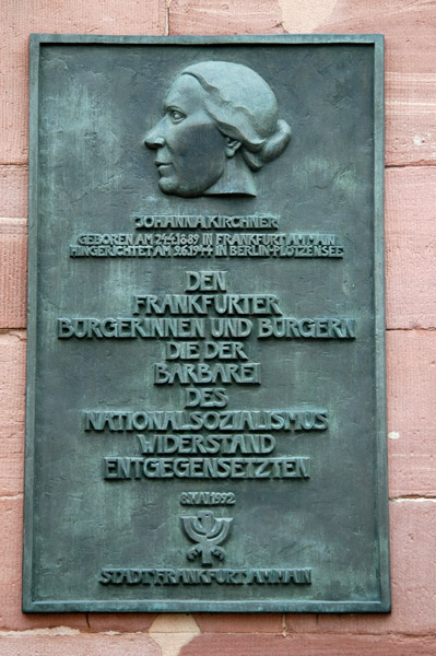 Johanna Kirchner Monument, Frankfurt